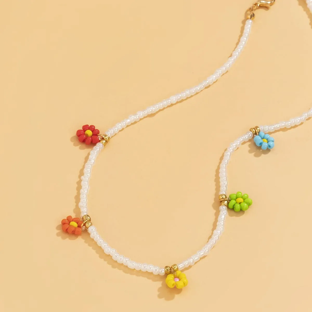 Multicolor Howlite & 18K Gold-Plated Mum Beaded Station Choker Necklace
