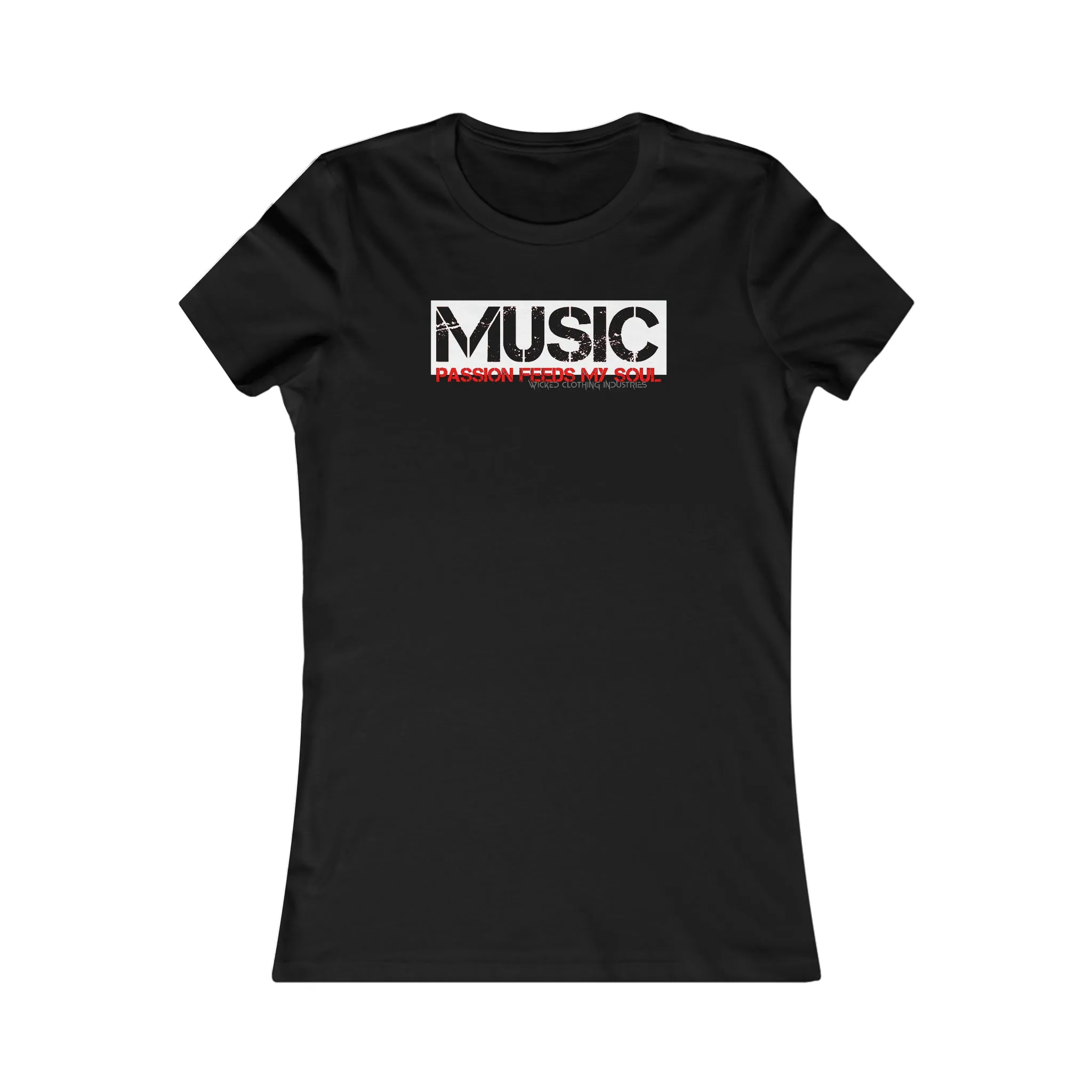 Music Passion Feeds The Soul Women's  Tee