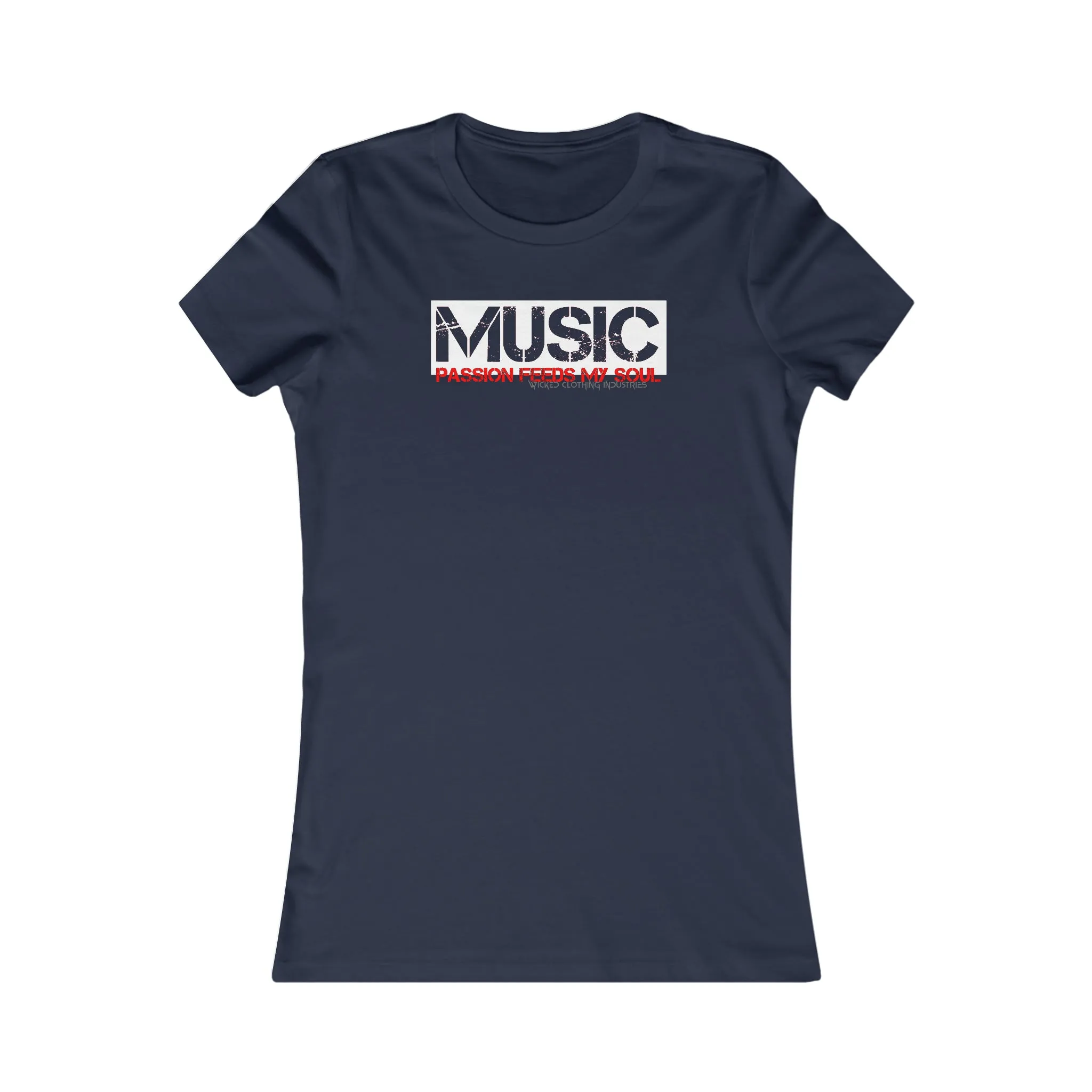 Music Passion Feeds The Soul Women's  Tee