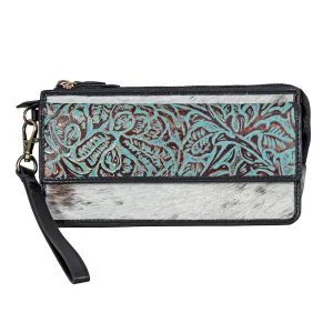 Myra Kettle Hill Hand-Tooled Banded Wallet