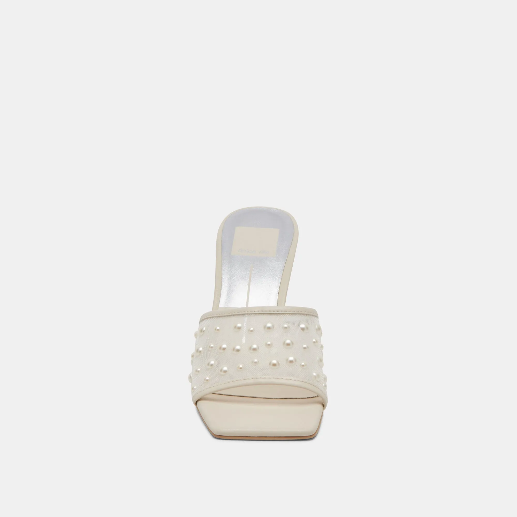 NARDA PEARL HEELS IVORY MESH