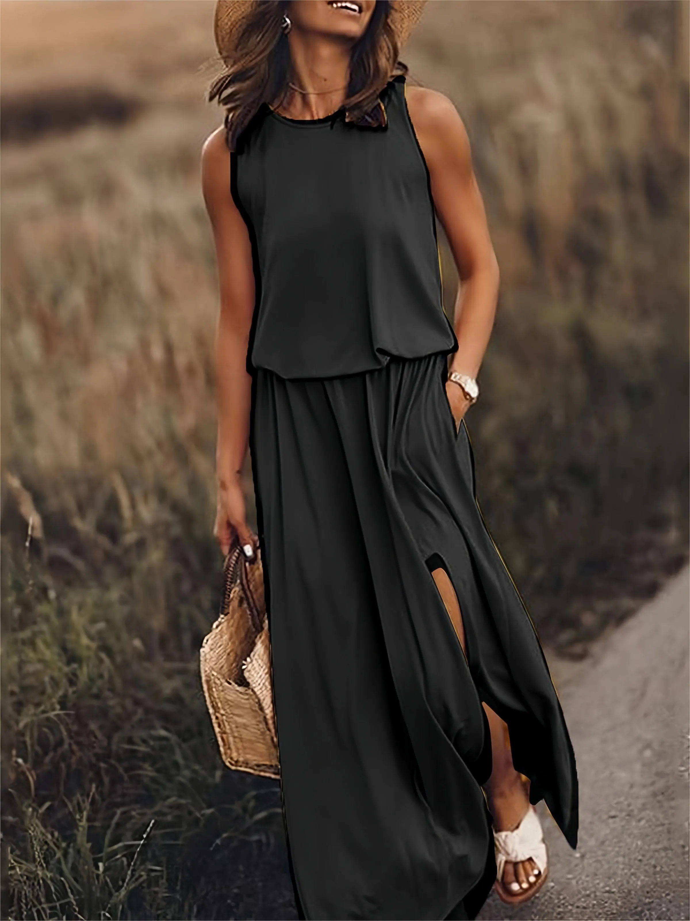 Narin® | Simple Boho Maxi Dress Made Of Modal In Different Colors