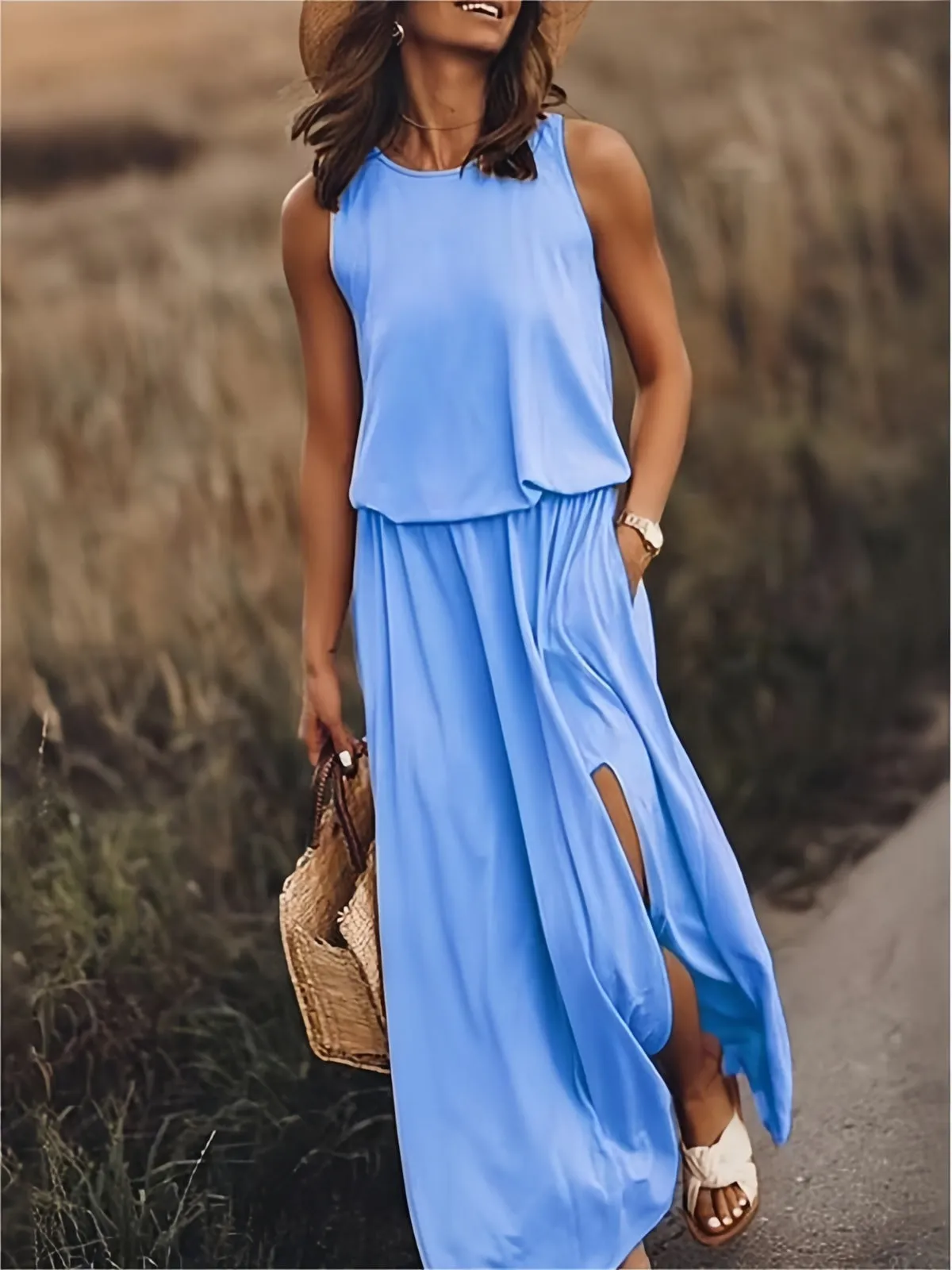 Narin® | Simple Boho Maxi Dress Made Of Modal In Different Colors