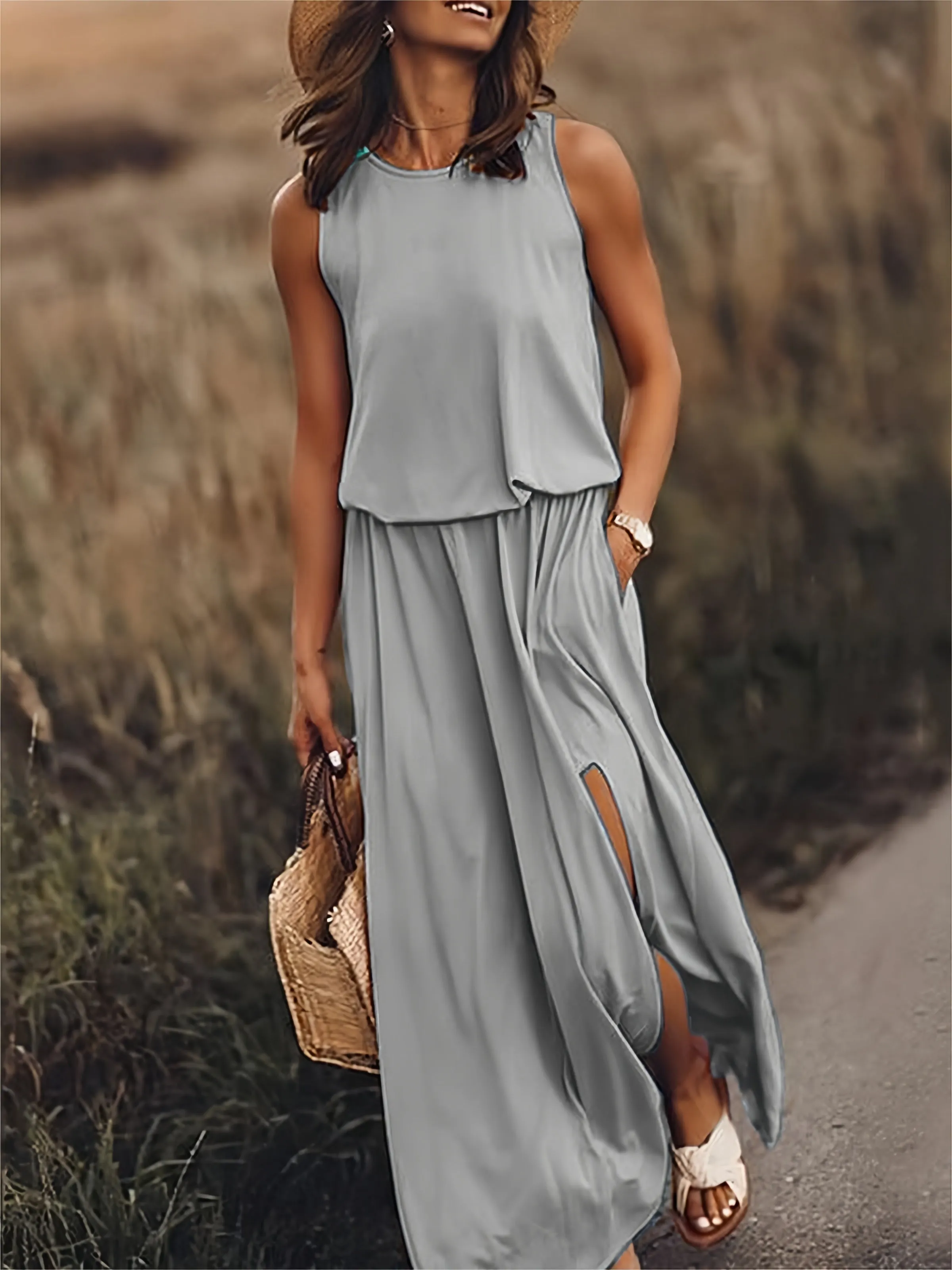 Narin® | Simple Boho Maxi Dress Made Of Modal In Different Colors