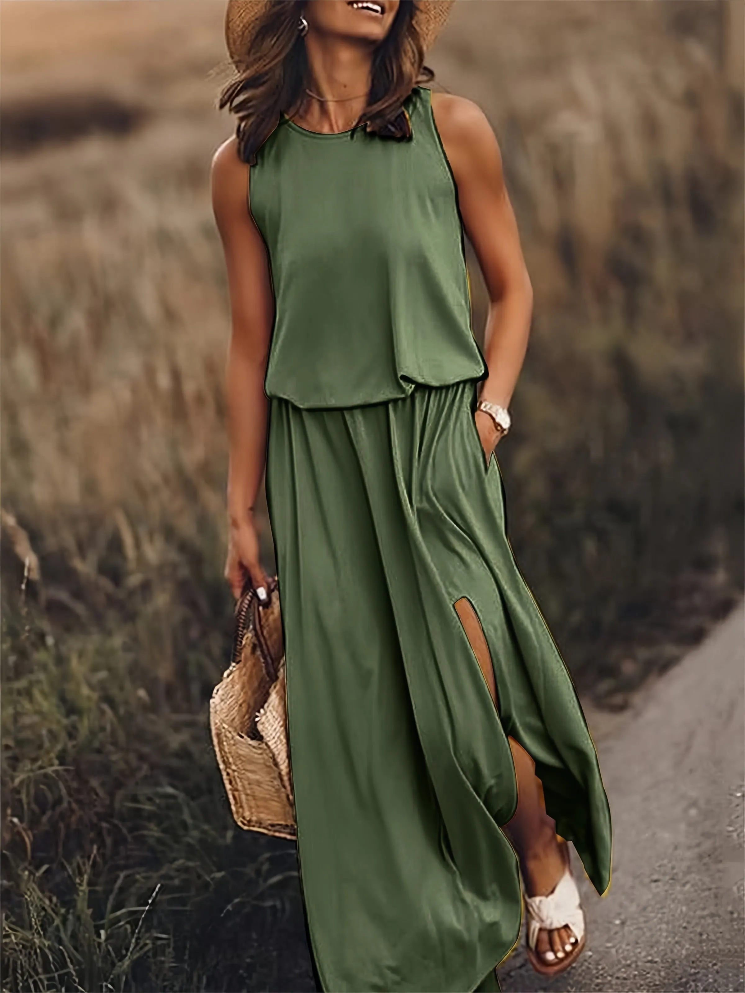 Narin® | Simple Boho Maxi Dress Made Of Modal In Different Colors