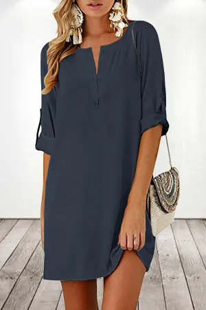 Nell® | Tunic Dress With Rolled Sleeves