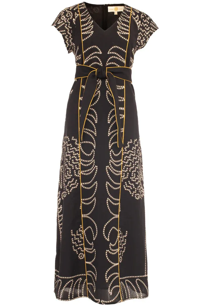 Nellie Maxi (Black/Lime)