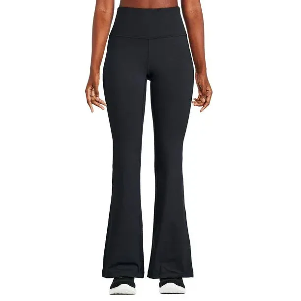 NEW Athletic Works Women's Interlock knit Core Yoga Pant Black, Size XS