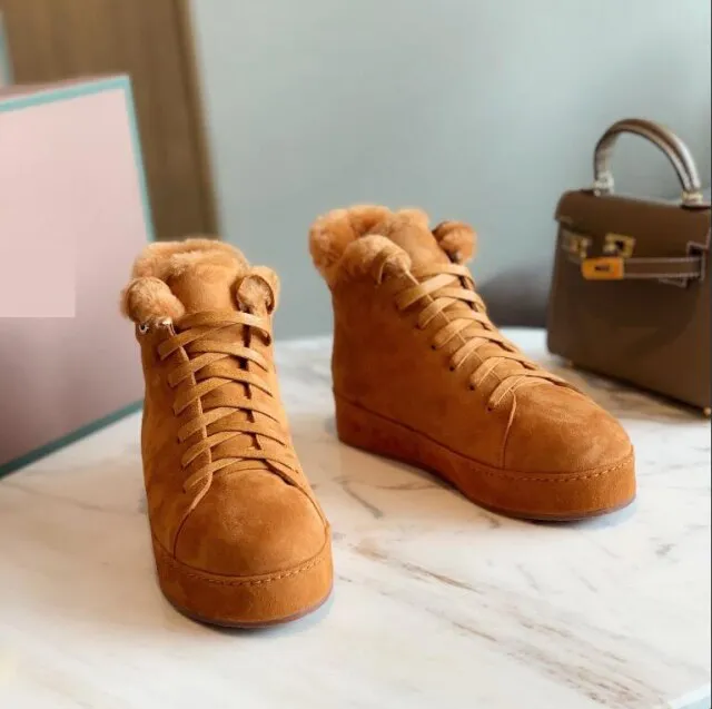 New Fur Warm Women Thick Sole Boot