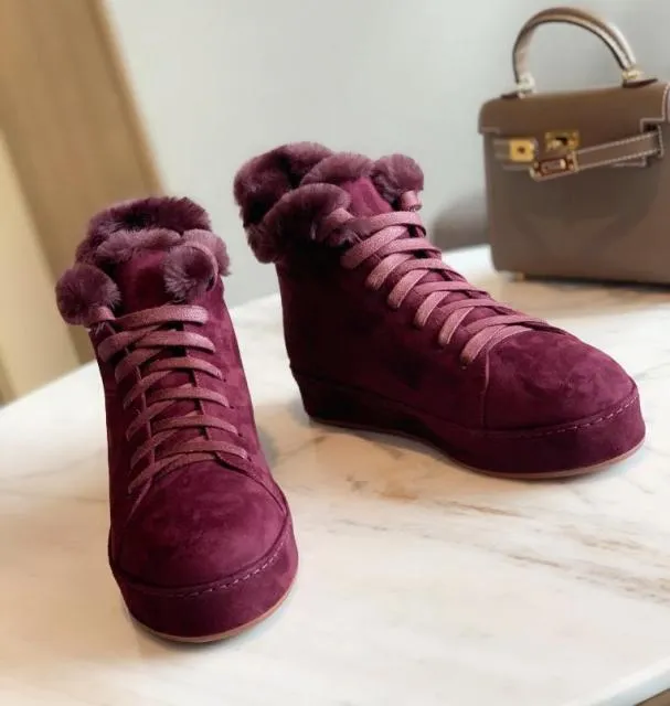 New Fur Warm Women Thick Sole Boot