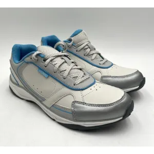 NEW Vionic ZEN Women's Athletic Sneaker White Blue US Size 7 WIDE NIB