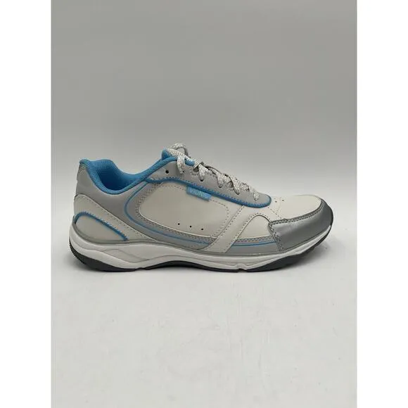 NEW Vionic ZEN Women's Athletic Sneaker White Blue US Size 7 WIDE NIB