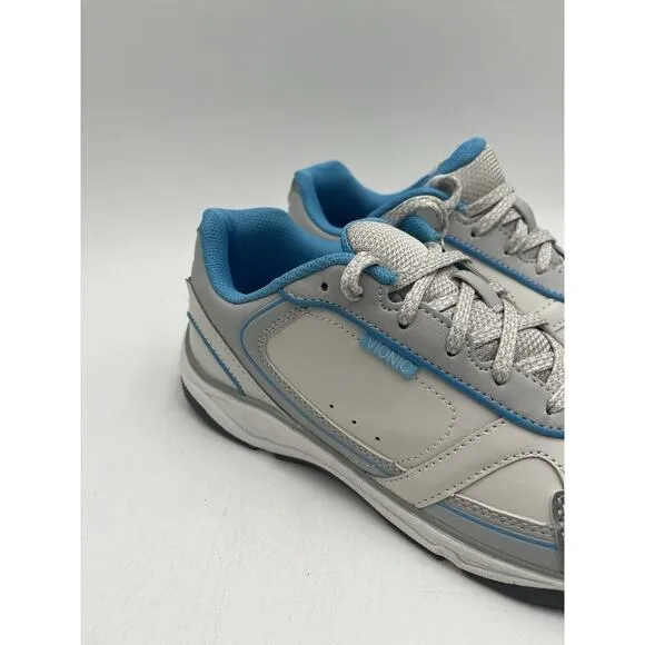 NEW Vionic ZEN Women's Athletic Sneaker White Blue US Size 7 WIDE NIB