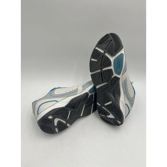 NEW Vionic ZEN Women's Athletic Sneaker White Blue US Size 7 WIDE NIB