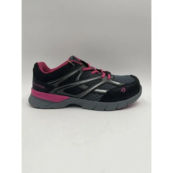 NEW Wolverine JETSTREAM Women's Work Shoe Grey Pink US Size 9.5M NIB