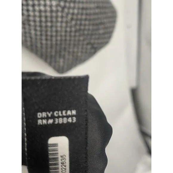 Nicole Miller Black and Gray Wool Coat Size 12