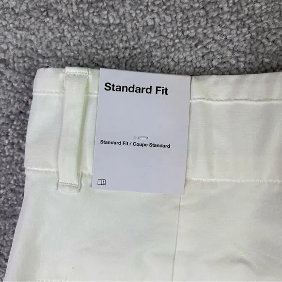 Nike 5&quot; Victory Golf Shorts Womens Small White Performance Stretch Standard Fit