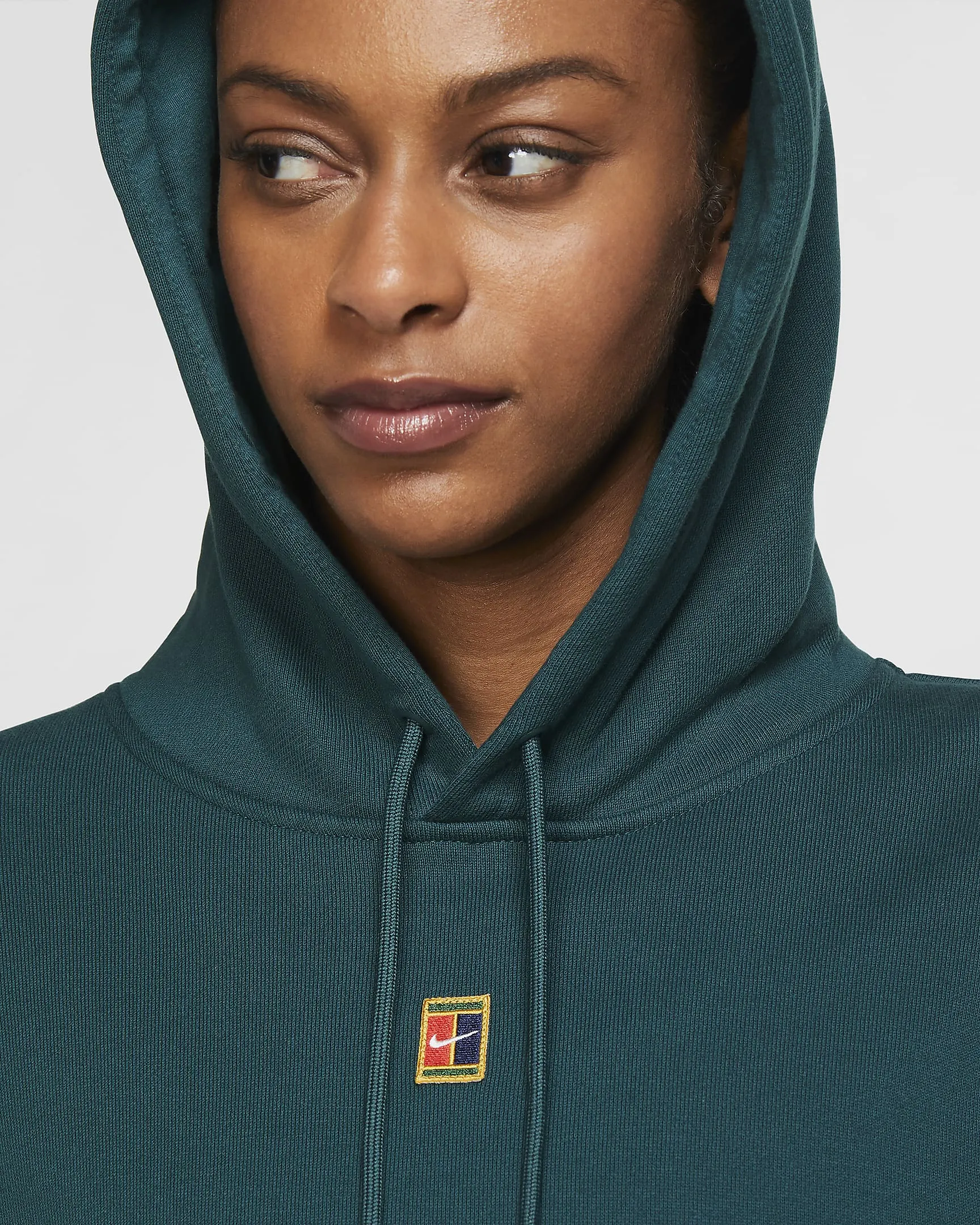 Nike Court Women's Fleece Tennis Hoodie (Classic Green)