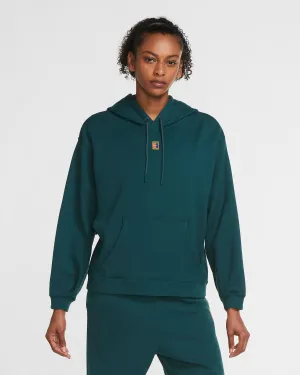 Nike Court Women's Fleece Tennis Hoodie (Classic Green)