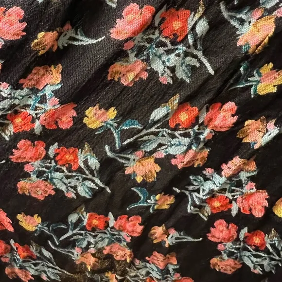 NWT FREE PEOPLE WOMEN'S ADELLA FLORAL PRINT SLEEVELESS SLIP DRESS - LARGE