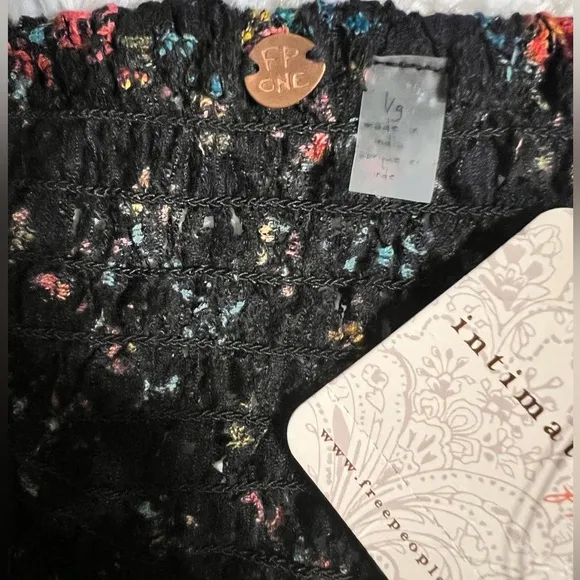 NWT FREE PEOPLE WOMEN'S ADELLA FLORAL PRINT SLEEVELESS SLIP DRESS - LARGE