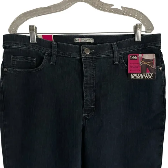 NWT Lee Women's Black Jeans Classic Fit Stretch Size 16