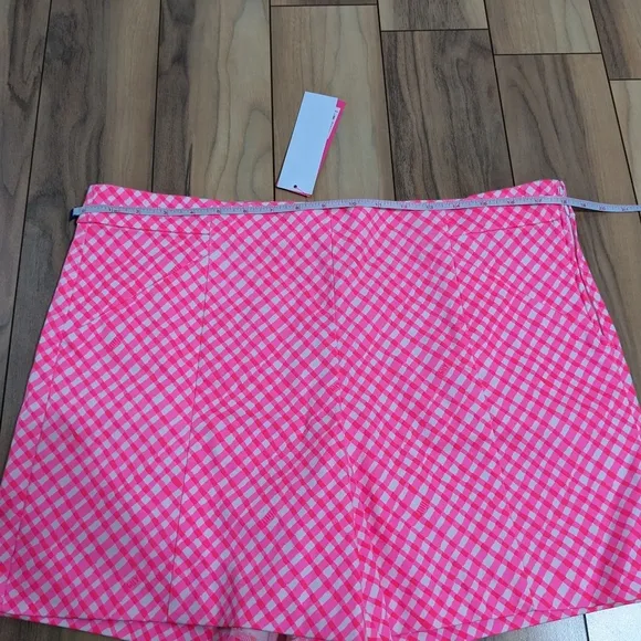 NWT! Lilly Pulitzer Arabeth Stretch Shorts Love Potion Pink Check Me Out Size 14