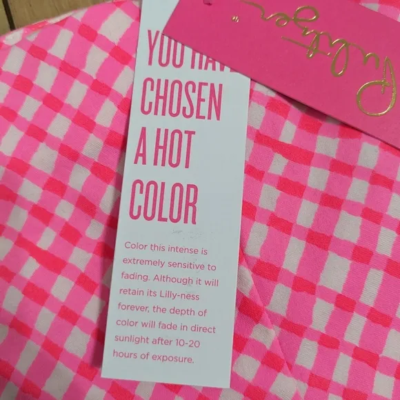 NWT! Lilly Pulitzer Arabeth Stretch Shorts Love Potion Pink Check Me Out Size 14