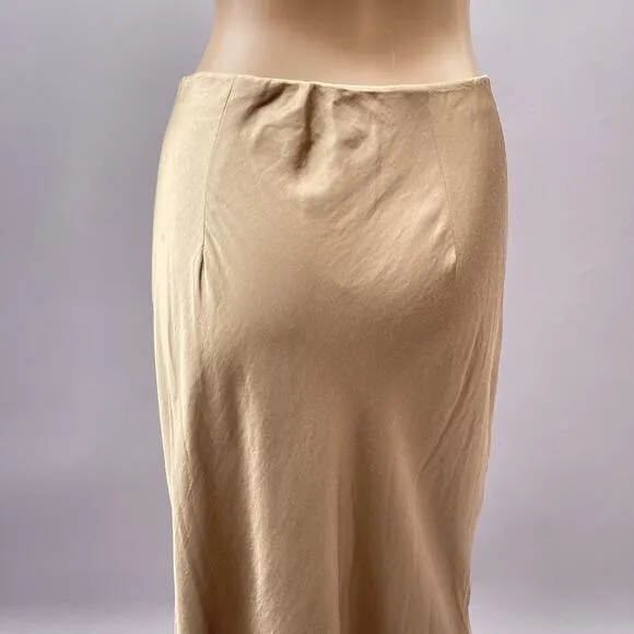 NWT Madewell Satin Maxi Slip Skirt Matchstick Women's Size 4 Style NN575