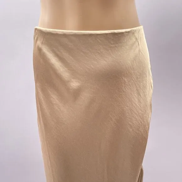 NWT Madewell Satin Maxi Slip Skirt Matchstick Women's Size 4 Style NN575