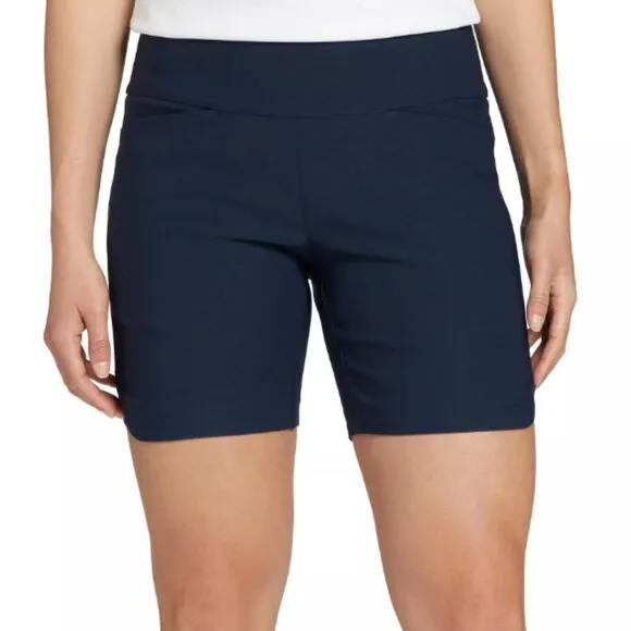 NWT Walter Hagen Women's Sculpt 7'' Golf Shorts dark navy