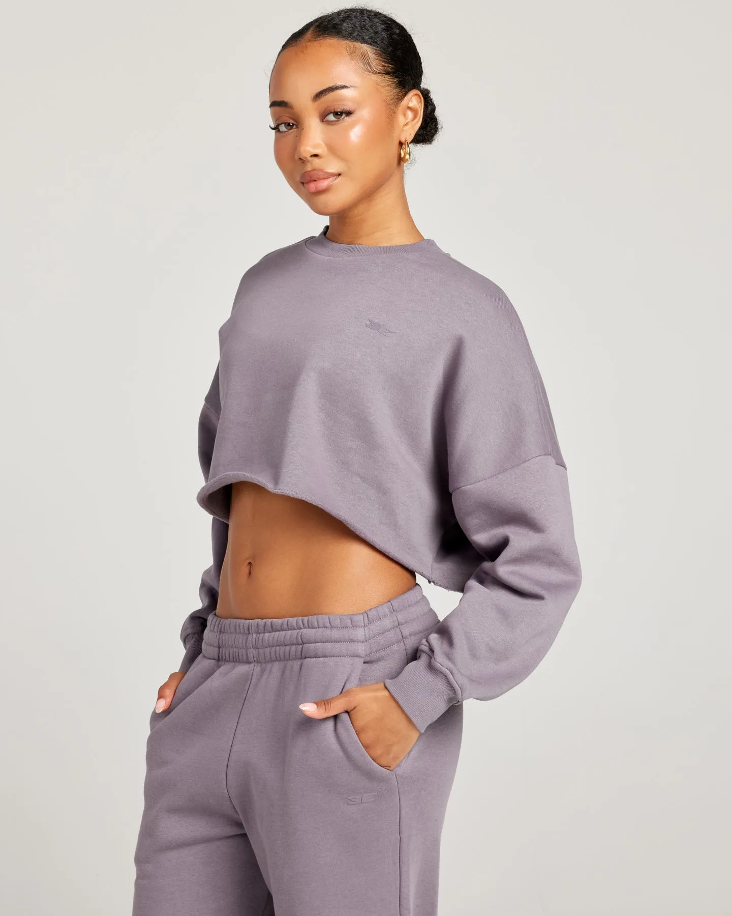 Omni Cropped Crewneck - Haze