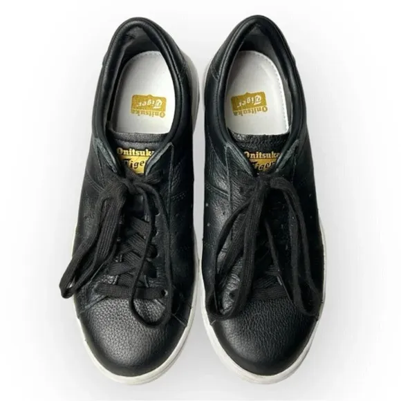 Onitsuka Tiger Asics Lawnship 2.0 Black Lace Up Sneaker