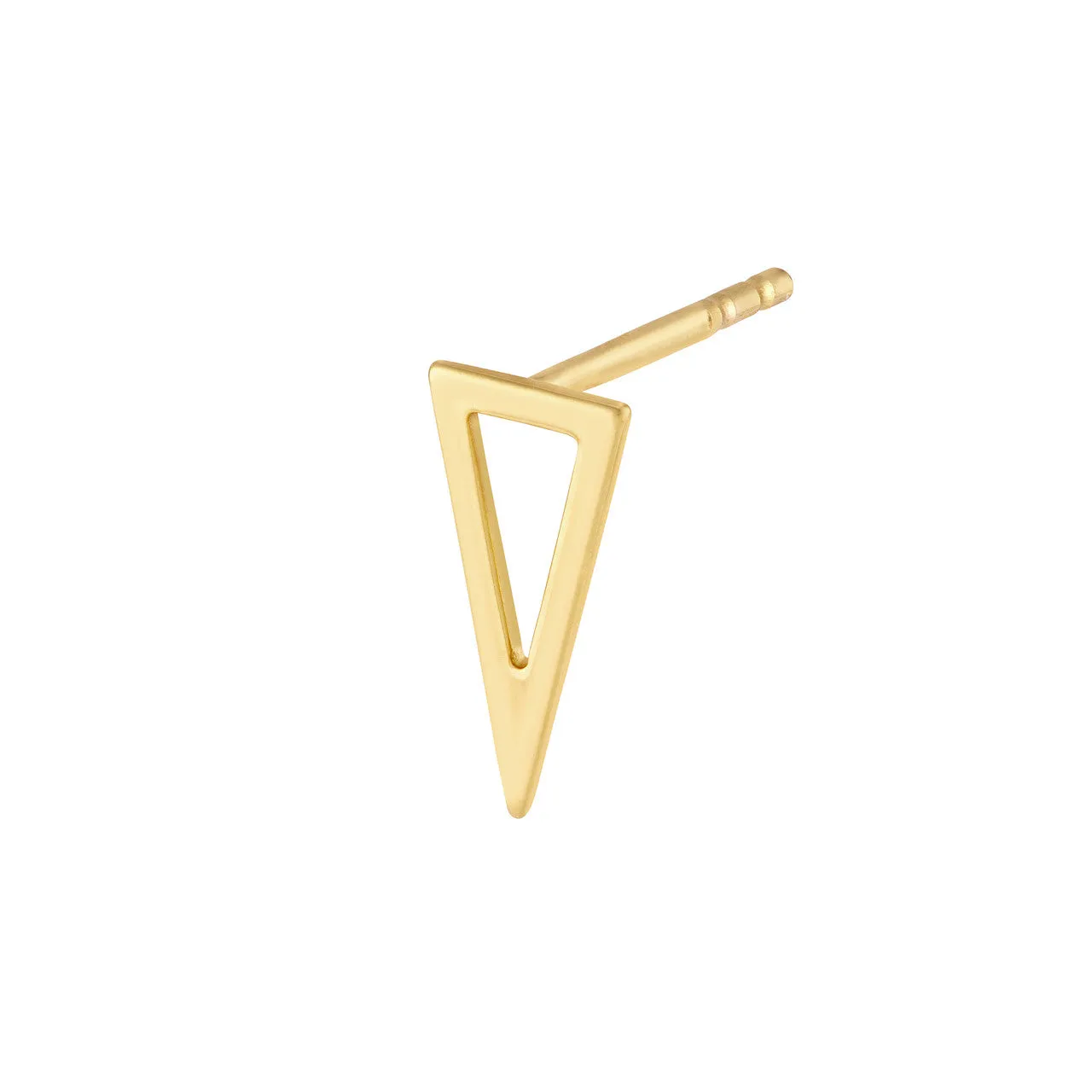 Open Pyramid Stud Earrings on Post Back