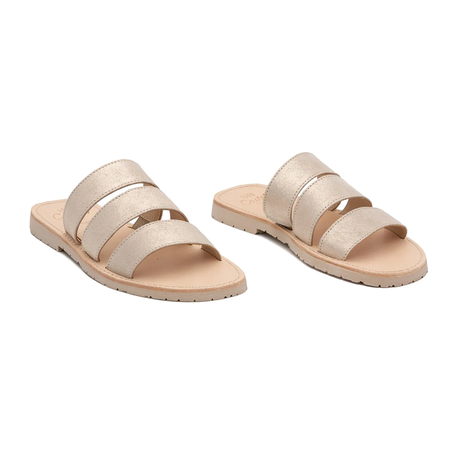 Open toe Menorcan Three-Strap Sandals For Women - A Rueda 273