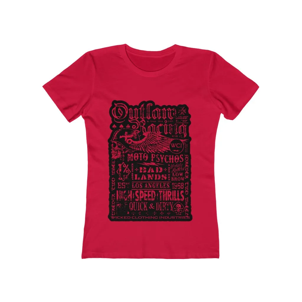 Outlaw Teal Racing Tee Shirt