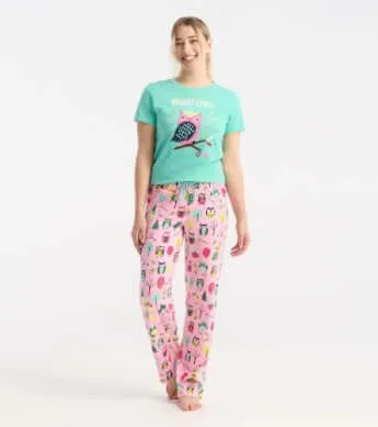 Owls Women's Jersey Pajama Pants