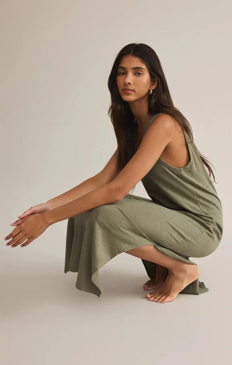Palisades Midi Dress Avocado