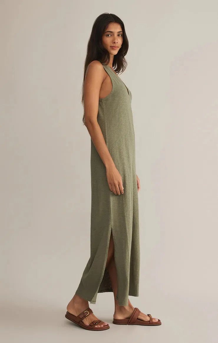 Palisades Midi Dress Avocado