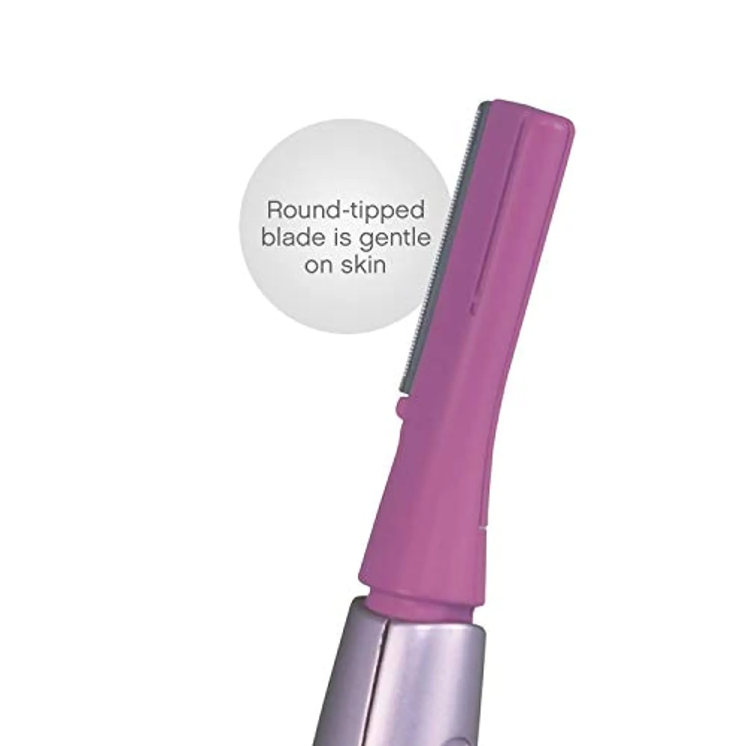 Panasonic Facial Hair Trimmer for Women ES2113PC, with Pivoting Head and Eyebrow Trimmer Attachments, Dry Use, Battery-Operated, Pink, 5 Piece Set