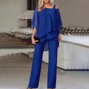 Pasha® | Batwing Sleeve Pants Irregular Set