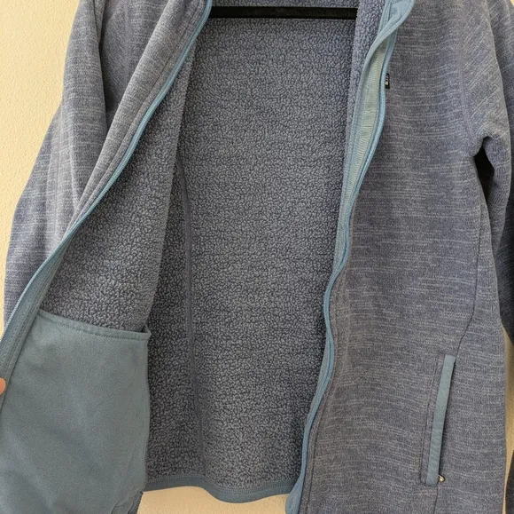 Patagonia Light Blue Full Zip Women's Fleece sz M