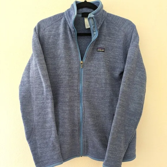 Patagonia Light Blue Full Zip Women's Fleece sz M