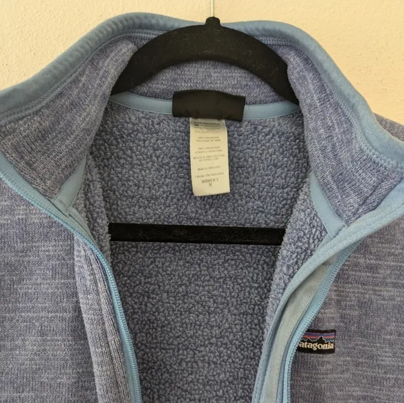 Patagonia Light Blue Full Zip Women's Fleece sz M