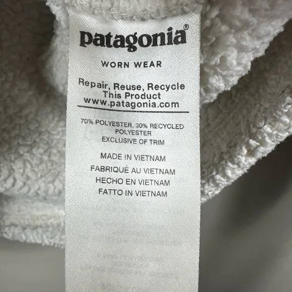 Patagonia Women's Los Gatos 1/4-Zip Sweater Dyno White Size Medium