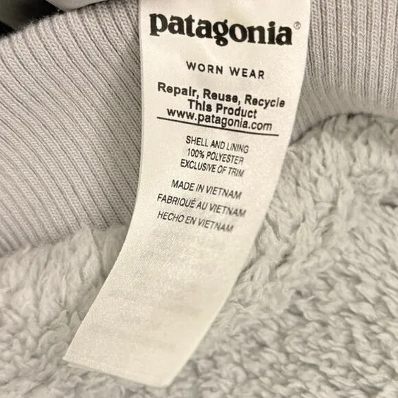Patagonia Women's Los Gatos Bomber Jacket Large Cozy Warm Drifter Grey