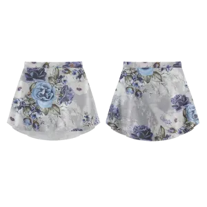 Patterned Skirt Bleu Rose