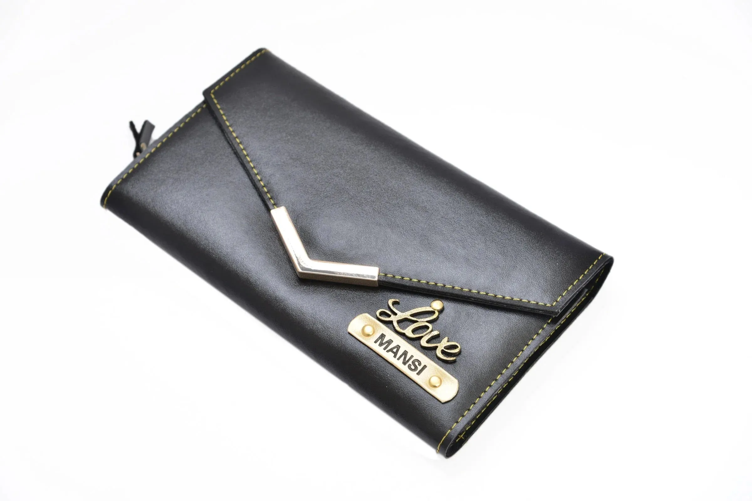Personalized Stylish Lady Wallet - Black