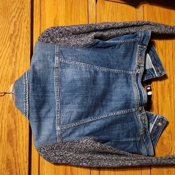 Pilcro Anthropologie Denim and Knit Women's Jacket