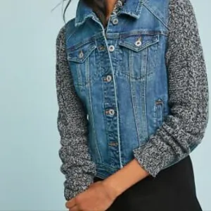 Pilcro Anthropologie Denim and Knit Women's Jacket